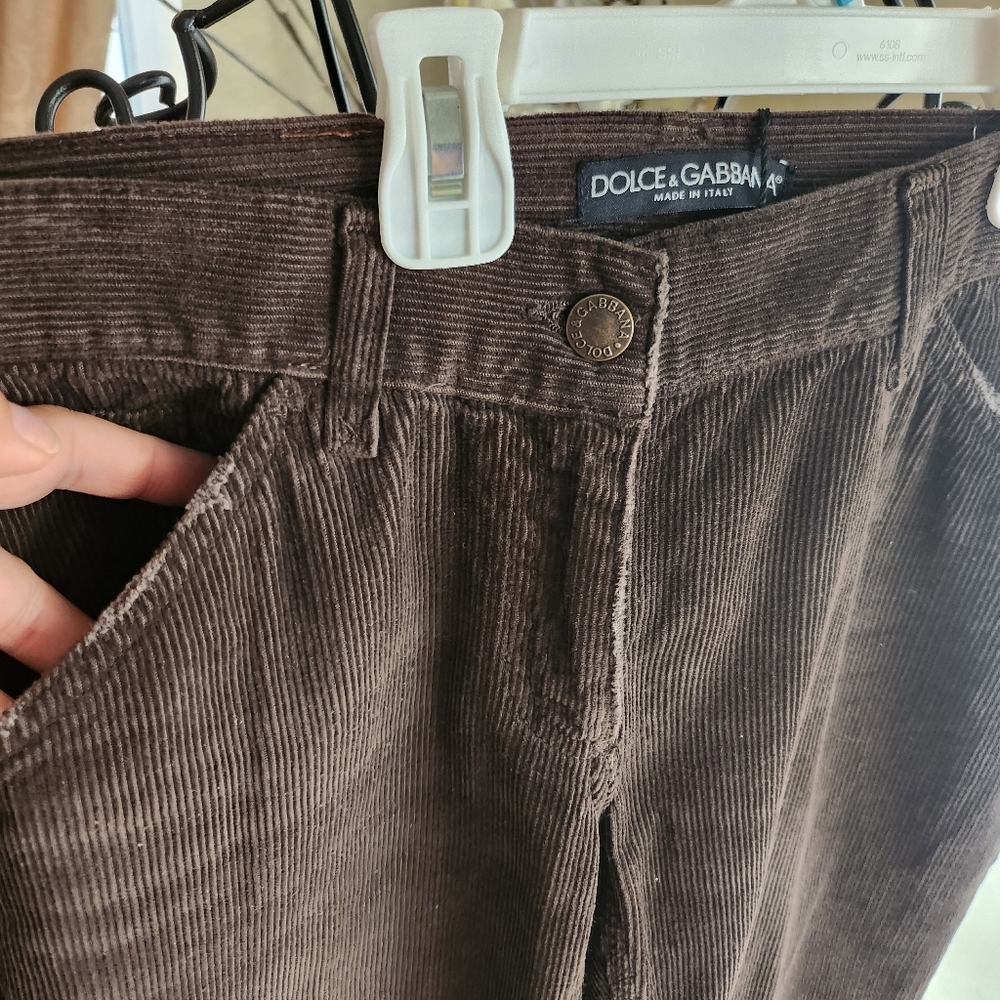 Dolce & Gabbana corduroy pants size 40 NEW - Picture 3 of 9